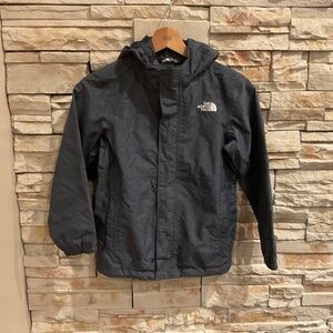 The North Face Boys Venture 2   Hooded Rain Jacket , Heather Gray, Size S (6-7)
